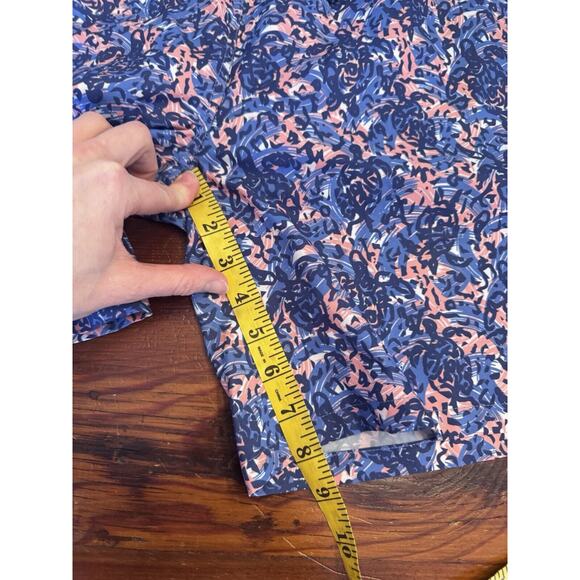 Peter Millar Men's Blue Turtle Tide Graphic Print 8" Swim Trunks Drawstring XL - Picture 6 of 15